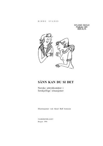 ﻿اینطوری میگی شیوه های بیان نروژی در شرایط مختلف