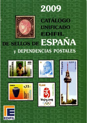 ﻿کاتالوگ یکپارچه Edifil de Sellos de España y Dependencias Postales 2009.