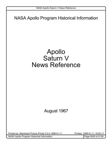 اطلاعات تاریخی برنامه آپولو ناسا. مرجع خبری Apollo Saturn V