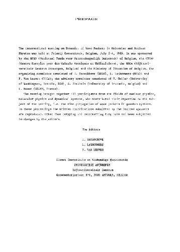 دینامیک بسته های موج در فیزیک مولکولی و هسته ای