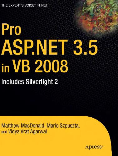 Pro ASP.NET 3.5 در VB 2008: شامل Silverlight 3 است