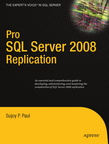 ﻿Pro SQL Server 2008 Replication