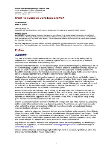 ﻿مدل‌سازی ریسک اعتباری با استفاده از Excel و VBA