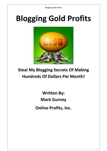 ﻿وبلاگ نویسی سود طلا