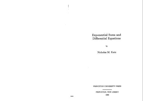 ﻿مجموع نمایی و معادلات دیفرانسیل