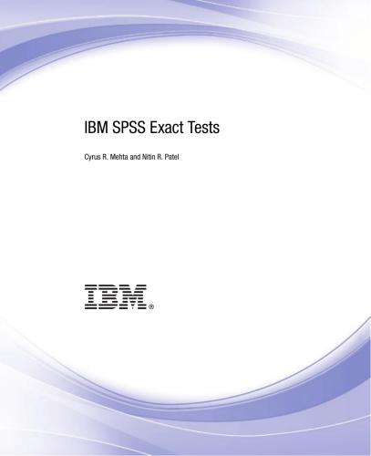 ﻿تست های دقیق IBM SPSS 19