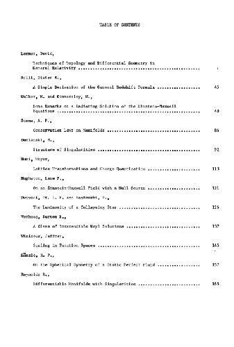 روش های هندسه دیفرانسیل محلی و جهانی در نسبیت عام