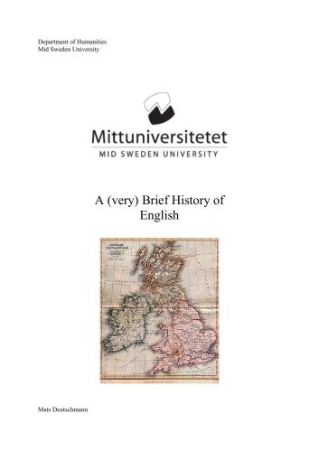 ﻿Deutschmann Mats. تاریخچه بسیار مختصر انگلیسی