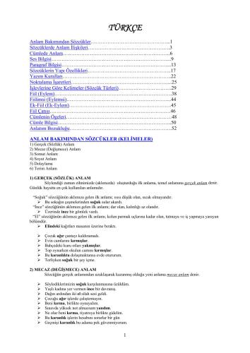 ﻿دستور زبان ترکی (به طور خلاصه)