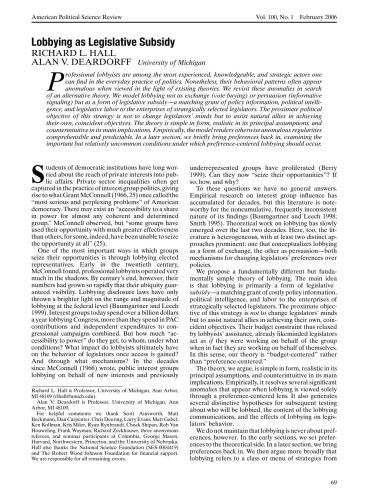 ﻿لابی به عنوان یارانه قانونی