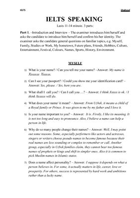 ﻿نمونه پاسخ آیلتس اسپیکینگ برای اهداف آکادمیک