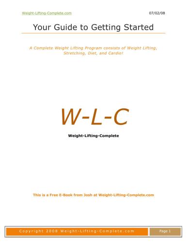 ﻿راهنمای کامل وزنه برداری (ENG)