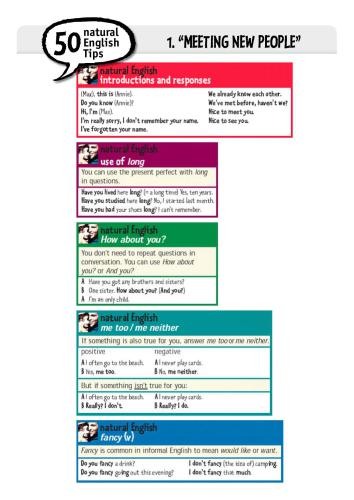 ﻿50 نکته طبیعی انگلیسی