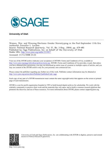 ﻿زنان، جنگ و پیروزی در انتخابات