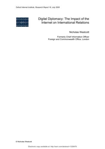 ﻿دیپلماسی دیجیتال: تأثیر اینترنت بر روابط بین‌الملل