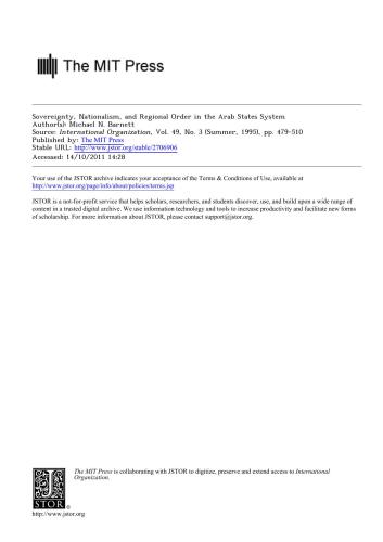 ﻿نهادها، نقش ها و بی نظمی - مورد سیستم کشورهای عربی