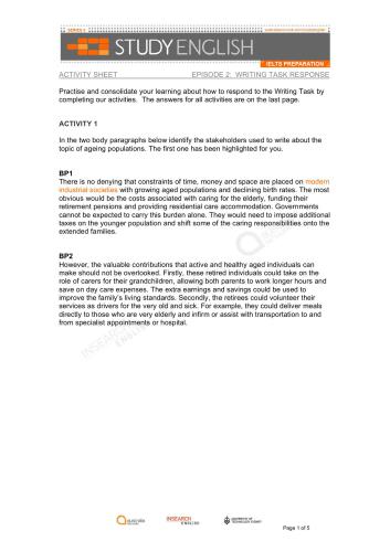 ﻿شبکه استرالیا مطالعه آمادگی زبان انگلیسی آیلتس. (قسمت 02. پاسخ وظیفه نوشتن)