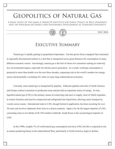 ﻿ژئوپلیتیک گاز طبیعی