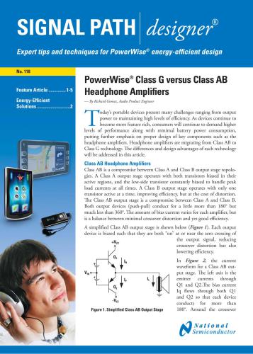 ﻿PowerWise Class G در مقابل تقویت کننده هدفون کلاس AB