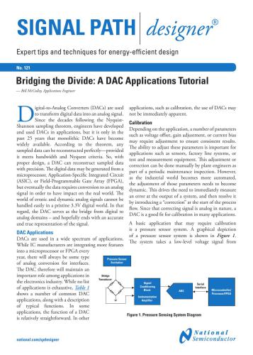 ﻿Bridging the Divide: A DAC Applications Tutorial