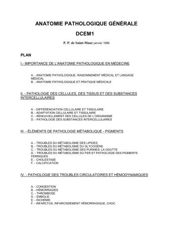 ﻿آناتومی پاتولوژیک عمومی. DCEM1