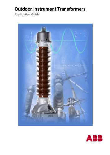 ﻿ABB ترانسفورماتور ابزار در فضای باز. راهنمای برنامه