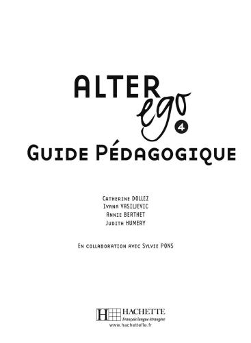 ﻿Alter Ego 4. راهنمای آموزشی