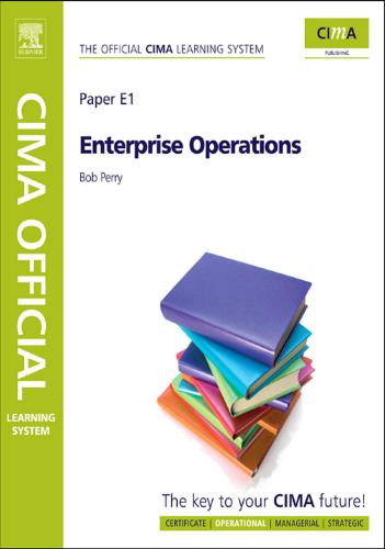﻿CIMA E1 Official Learning System - Enterprise Operations Aug 2009