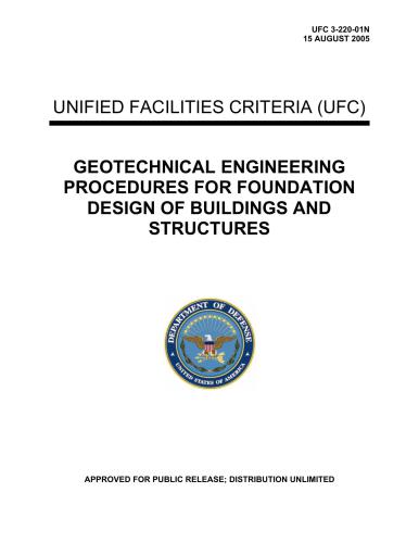 ﻿سپاه مهندسان ارتش ایالات متحده رویه های مهندسی ژئوتکنیک برای طراحی بنیان ساختمانها و سازه ها