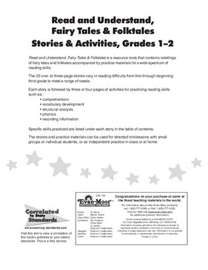 ﻿خواندن و درک افسانه ها و افسانه های عامیانه، کلاس 1-2