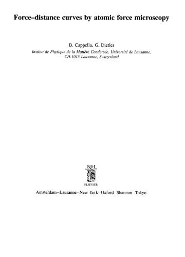 ﻿منحنی نیرو-فاصله توسط میکروسکوپ نیروی اتمی