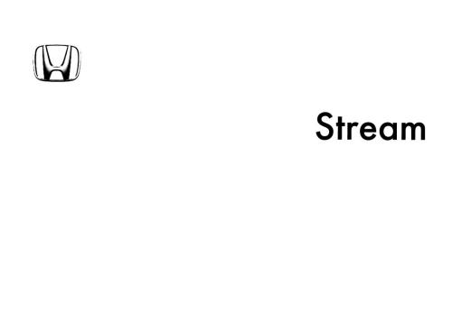﻿Honda Stream 2000-2006 (Honda Stream 2000-2006) اطلاعات فنی در مورد خودرو و واحدهای فردی. شرکت هوندا موتور Ltd