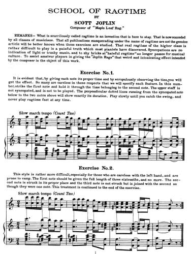 ﻿School of Ragtime (برای پیانو)