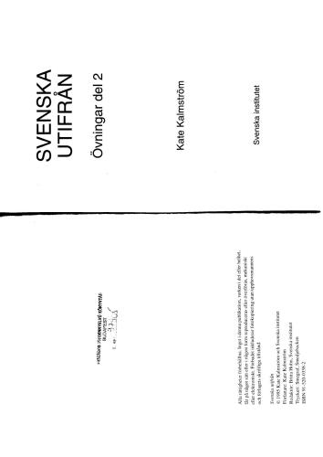 ﻿کالمستروم کیت، سوئدی از بیرون، تمرینات قسمت 2