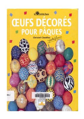﻿Oeufs decores pour Paques