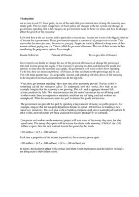 ﻿سیاست مالی راهنمای اقتصاد مک میلان. واحد 14