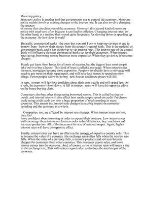 ﻿سیاست های پولی. راهنمای اقتصاد مک میلان. واحد 14