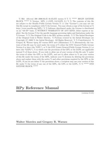 ﻿راهنمای مرجع RPy