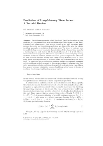 فرآیندهای با همبستگی های دوربرد: تئوری و کاربردها