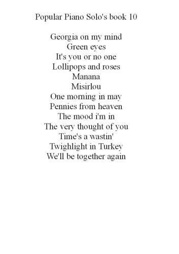 پیانو سولوش محبوب کتاب 10