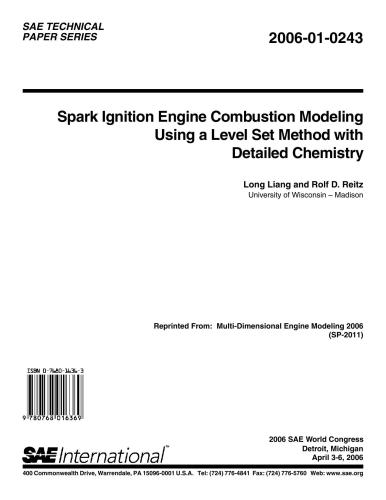 ﻿مدلسازی احتراق موتور جرقه ای با استفاده از روش تنظیم سطح با شیمی دقیق