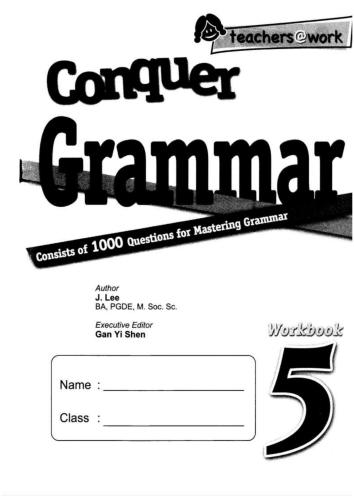 ﻿Conquer Grammar Workbook 5