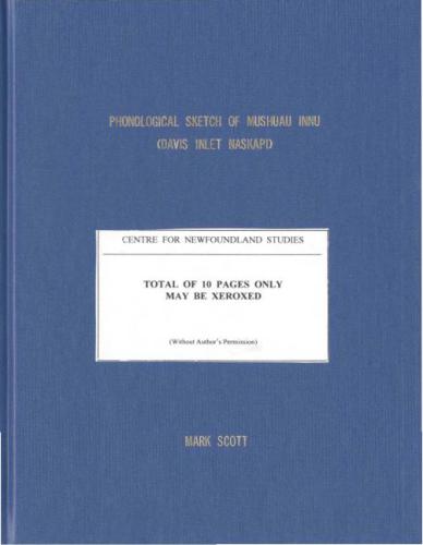 ﻿طرح واج شناختی Aa Musulu Innu (Davis Inlet Naskapi)