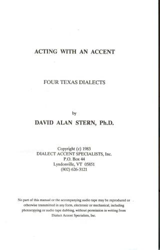 ﻿بازیگری با لهجه: تگزاس