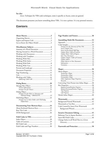 ﻿Microsoft Word: Visual Basic for Applications (تکنیک های Word VBA)