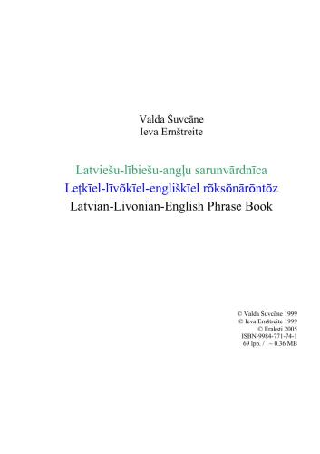 کتاب عبارات لاتونی-لیوونی-انگلیسی