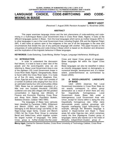 ﻿انتخاب زبان، تغییر کد و ترکیب کد در Biase