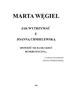 ﻿چگونه با Joanna Chmielewska کنار بیاییم
