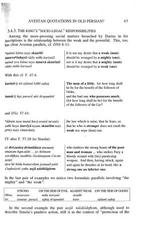 ﻿نقل قول های اوستایی در فارسی باستان؟