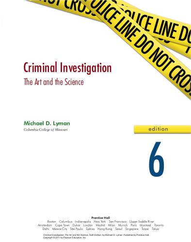 ﻿تحقیقات جنایی: هنر و علم (ویرایش ششم)